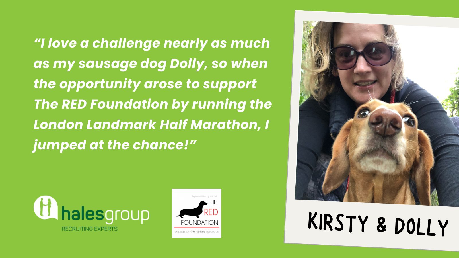 Kirsty Walpole, Hales Group Managing Director, is raising money for the red foundation