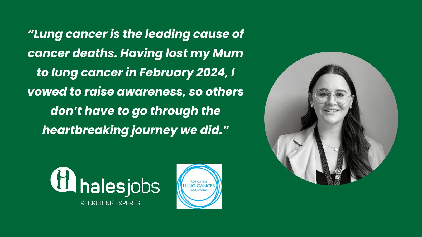 Lucy Dimon's comment on her challenge to walk to the moon to raise money for Lung cancer
